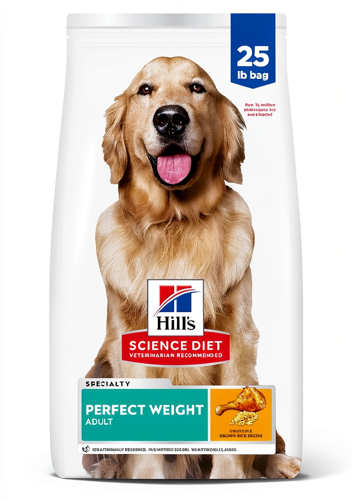 Hills Science Diet Weight Loss dog food bag showcasing packaging and ingredients