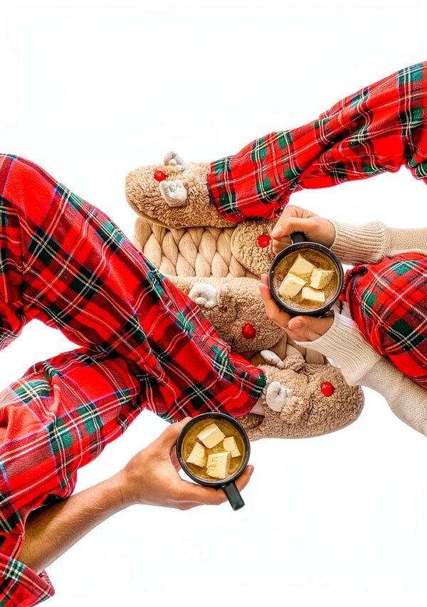 Dearfoams Baby Reindeer Slippers Cozy Infant Holiday-3