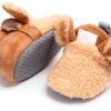LAFEGEN Baby Slippers Non-Slip Sole Hook Loop Closure-0