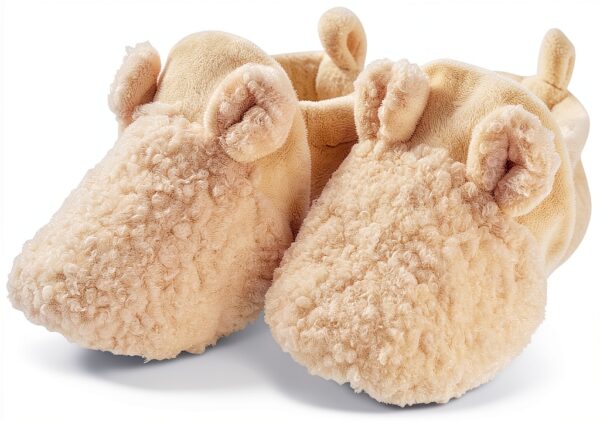 Gerber Baby Slippers Plush Booties Non Skid Sole Infant-0