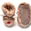 Dearfoams Baby Reindeer Slippers Cozy Infant Holiday-7