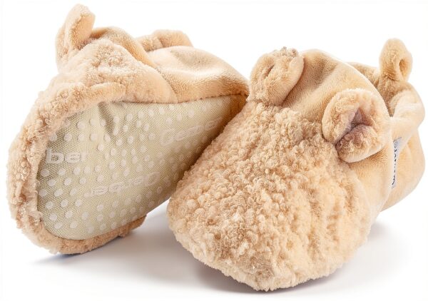 Gerber Baby Slippers Plush Booties Non Skid Sole Infant-1