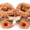Dearfoams Baby Reindeer Slippers Cozy Infant Holiday-1