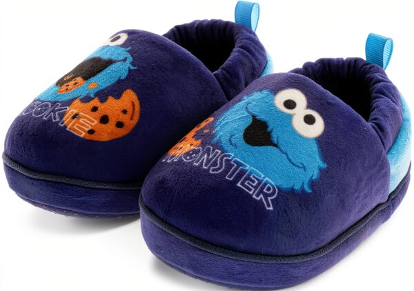 Sesame Street Slippers Toddler Fleece Boots Kids House Shoes-3
