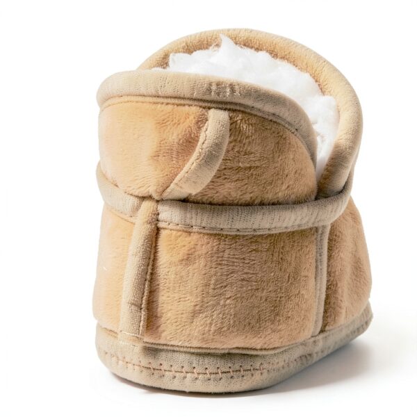 Baby Boys Slippers Cozy Fleece Non-Slip First Walking Shoes-3