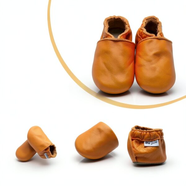 Mejale Baby Leather Slippers Soft Non-Slip Sole Infant-3