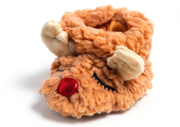 Dearfoams Baby Reindeer Slippers Cozy Infant Holiday-0