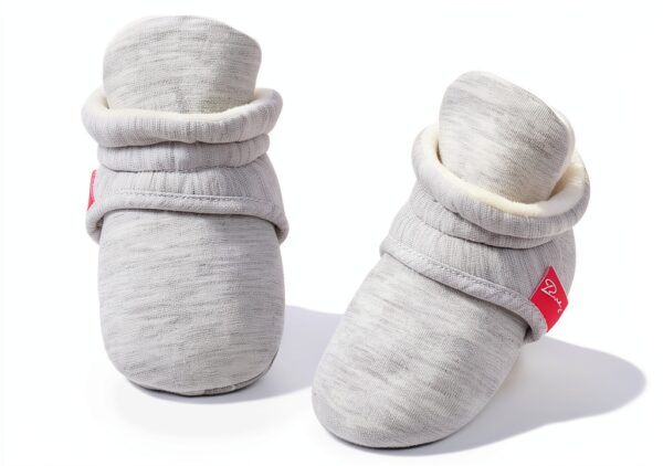 Infant Bodysuit Light Gray Pink White Soft Cotton Baby-4