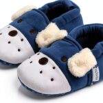 Baby Slippers Soft Fleece Infant Booties Unisex 0-18 Months-0