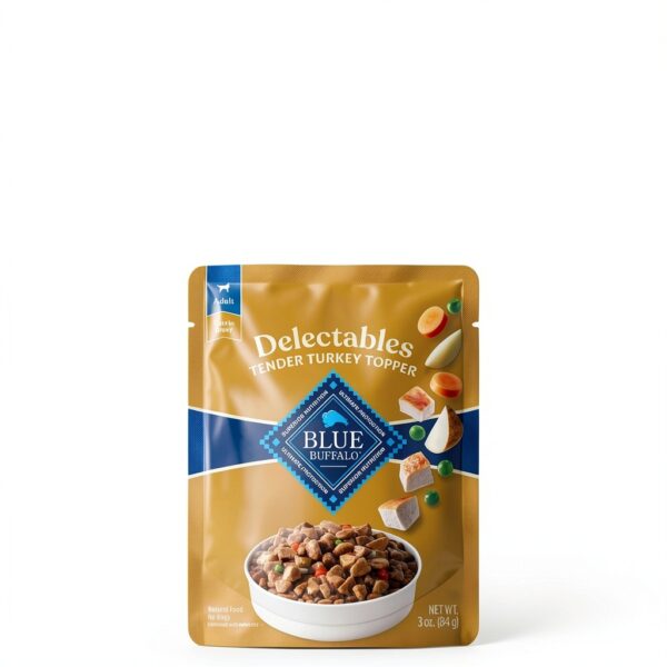 Blue Buffalo Delectables Wet Dog Food Topper Turkey Dinner-5