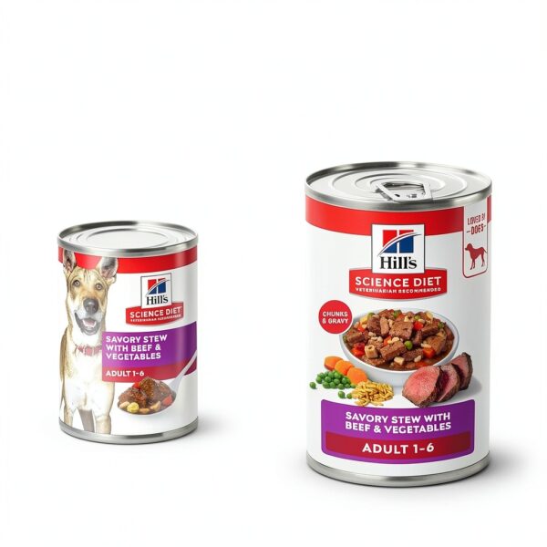 Hills Wet Dog Food High Protein Natural Fiber Omega6-1