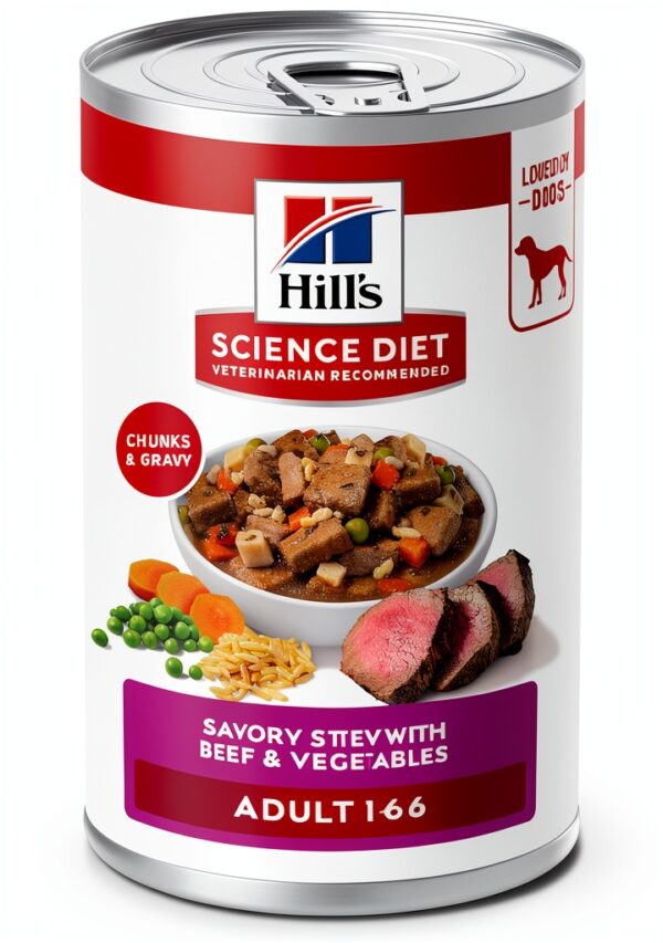 Hills Wet Dog Food High Protein Natural Fiber Omega6-0