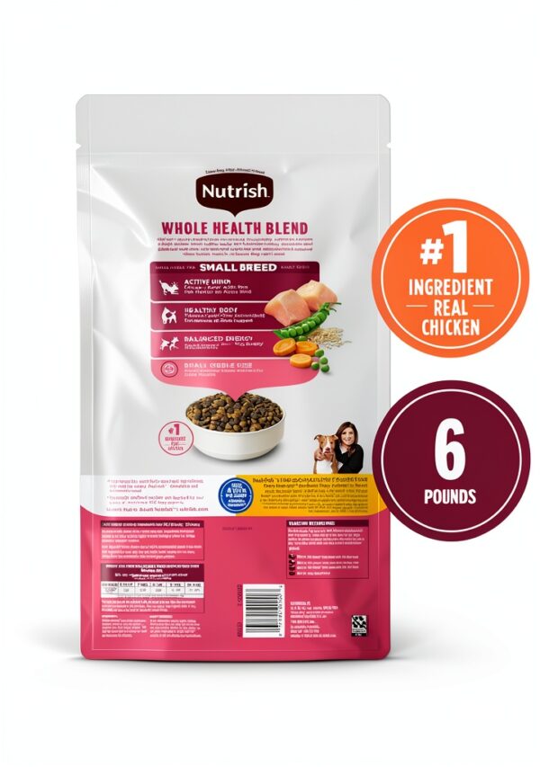 Nutrish Small Breed Dog Food Chicken Veggies Dry Kibble-2