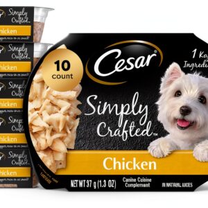 Cesar Simply Crafted Dog Food Real Chicken Topper Wet-0