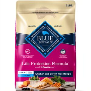 Blue Buffalo Small Breed Senior Dog Food Chicken Brown Rice-0