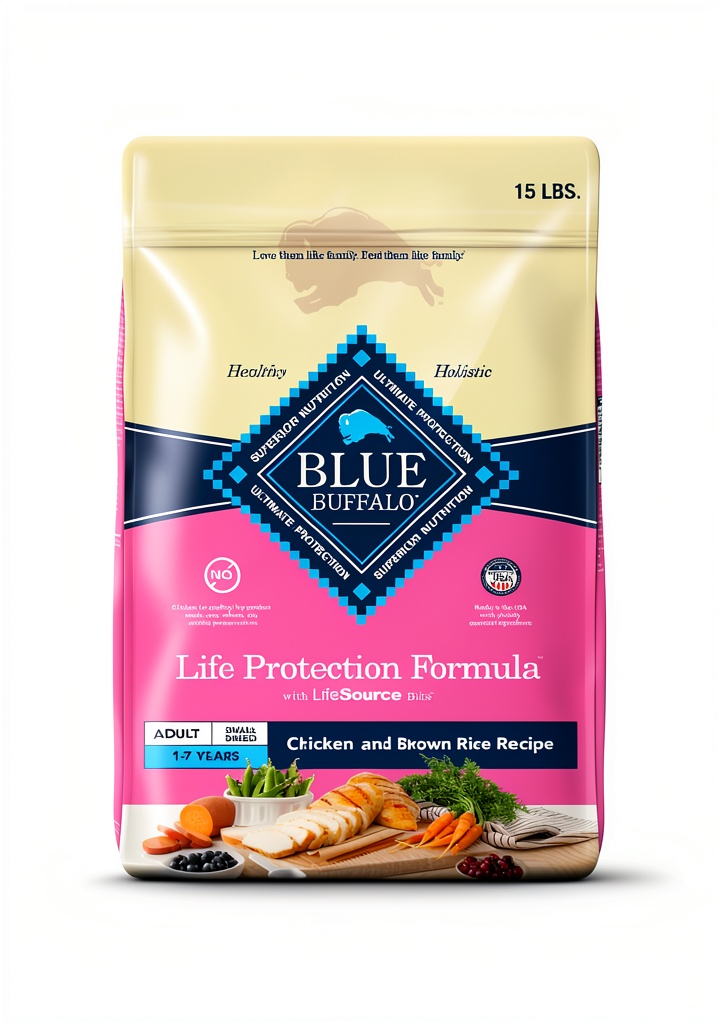 Blue Buffalo Adult Small Breed Dry Dog Food packaging