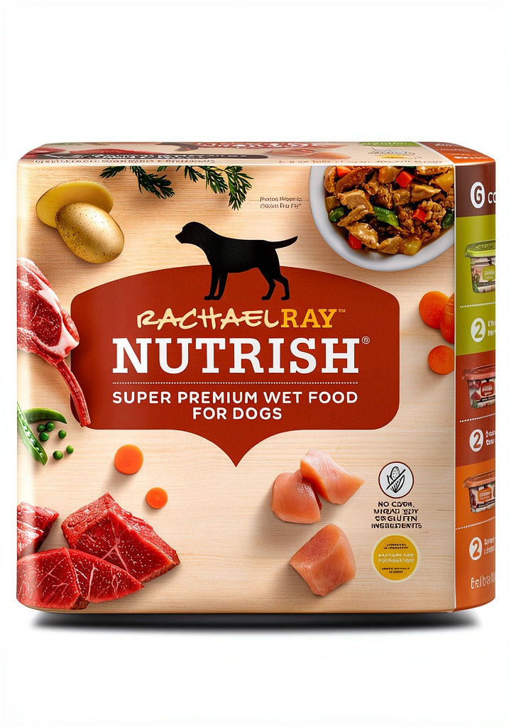 Unboxing and serving Post Consumer Brands Wet Dog Food Variety Pack on a kitchen counter