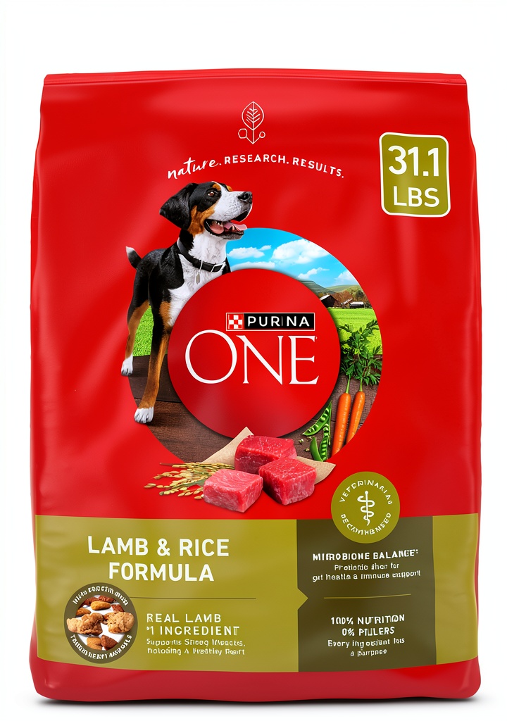 'Purina ONE Lamb & Rice Dog Food'