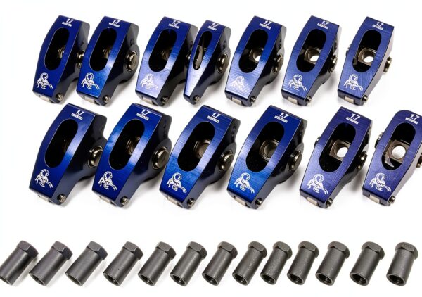 Scorpion 7/16" Roller Rocker Arm Set for Big Block Chevy Blue Anodized-0