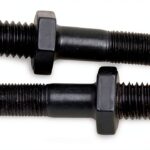 Edelbrock 8598 Satin Rocker Arm Nut Set 0.375in Diameter Steel 2pcs-0
