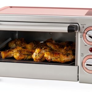 GreenLife Countertop Toaster Oven Air Fryer Pink PFAS-Free Ceramic-0