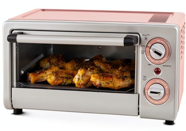 GreenLife Countertop Toaster Oven Air Fryer Pink PFAS-Free Ceramic-0