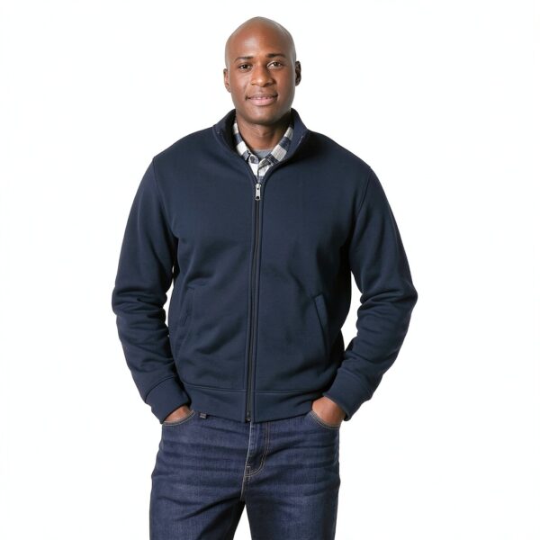 Amazon Essentials Men's Sweatshirt, Mock Neck, Fleece Zip Up-5
