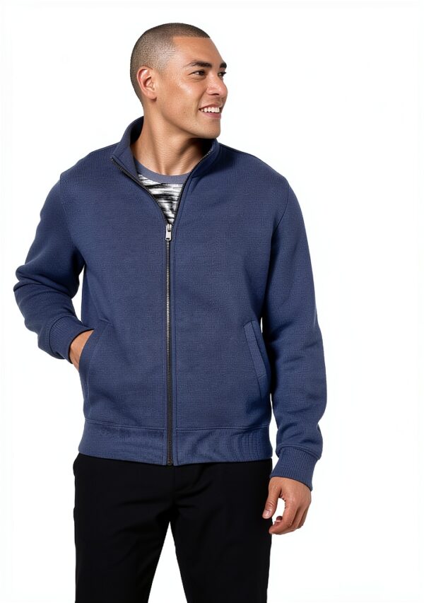 Amazon Essentials Men's Sweatshirt, Mock Neck, Fleece Zip Up-1