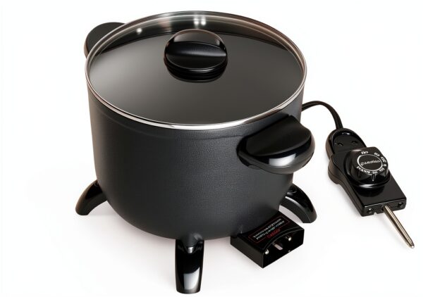 Presto Kitchen Kettle Multi-Cooker 06006 Black 5-Quart Steamer-1