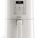 bella 4Qt Slim Air Fryer, Fits-anywhere™ Kitchenware, EverGood™ Ceramic Nonstick Coating, Adjustable Temperature, 6 Preset Cooking Options, 60 Min Auto Shutoff w Audible Tone, 3.3lb Capacity, Oatmilk-0