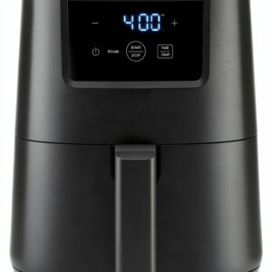 CHEFMAN 2 Qt Mini Air Fryer – Digital Space-Saving Compact Air Fryer with Nonstick and Dishwasher Safe Basket, Quick & Easy Meals in Minutes, Features Digital Timer and Shake Reminder – Black-0