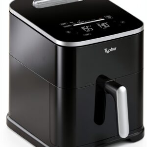 Air Fryer Typhur 8QT Sync with Wireless Thermometer Black Silver-0