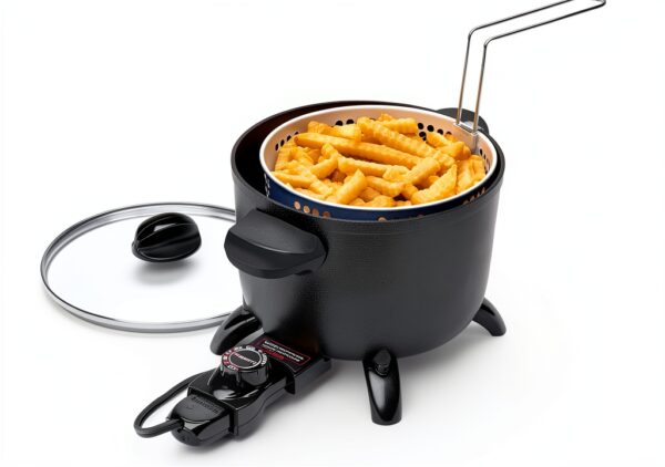 Presto Kitchen Kettle Multi-Cooker 06006 Black 5-Quart Steamer-8