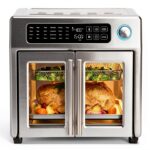 Emeril Lagasse Extra Large French Door Air Fryer Toaster Oven Combo, 24 Cooking Functions and Digital Controls, 7 Accessories Included, Stainless Steel Finish, 26QT Capacity-0