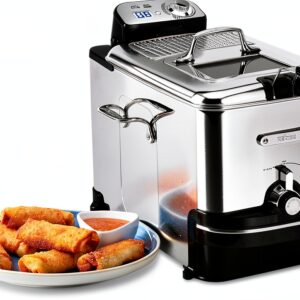 All-Clad Electric Deep Fryer Easy Clean Pro Stainless Steel 1700W-0