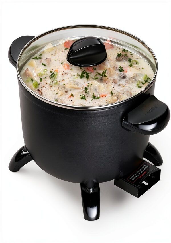 Presto Kitchen Kettle Multi-Cooker 06006 Black 5-Quart Steamer-3