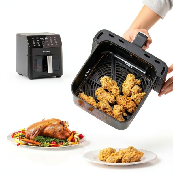 Air Fryer Beelicious 58QT 12 Function Flavor Lock Black-3
