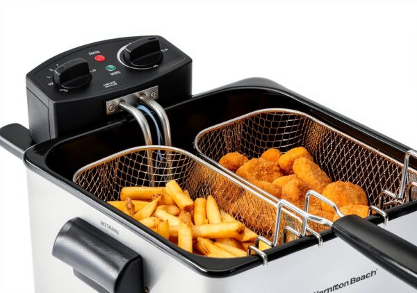 Hamilton Beach Electric Deep Fryer 4.5L with 2 Baskets Stainless Steel-3