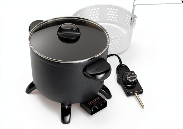 Presto Kitchen Kettle Multi-Cooker 06006 Black 5-Quart Steamer-2