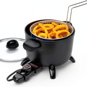 Presto Kitchen Kettle Multi-Cooker 06006 Black 5-Quart Steamer-0