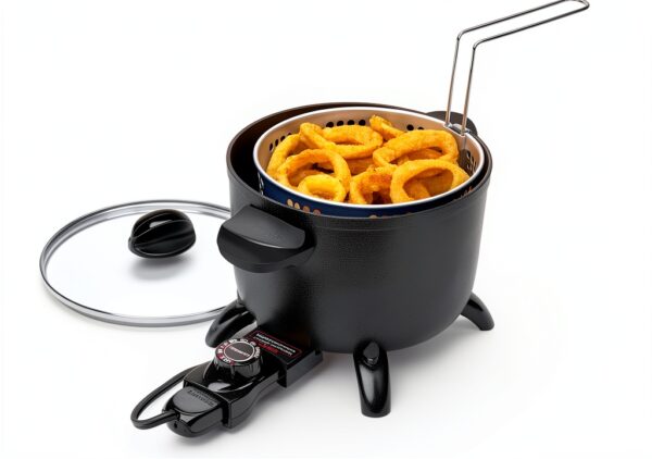 Presto Kitchen Kettle Multi-Cooker 06006 Black 5-Quart Steamer-0