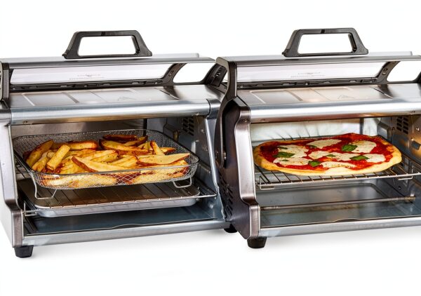 Hamilton Beach Air Fryer Toaster Oven Combo with Large Capacity, Fits 6 Slices or 12” Pizza, 4 Cooking Functions for Convection, Bake, Broil, Roll-Top Door, Easy Reach Sure-Crisp, Stainless Steel-5