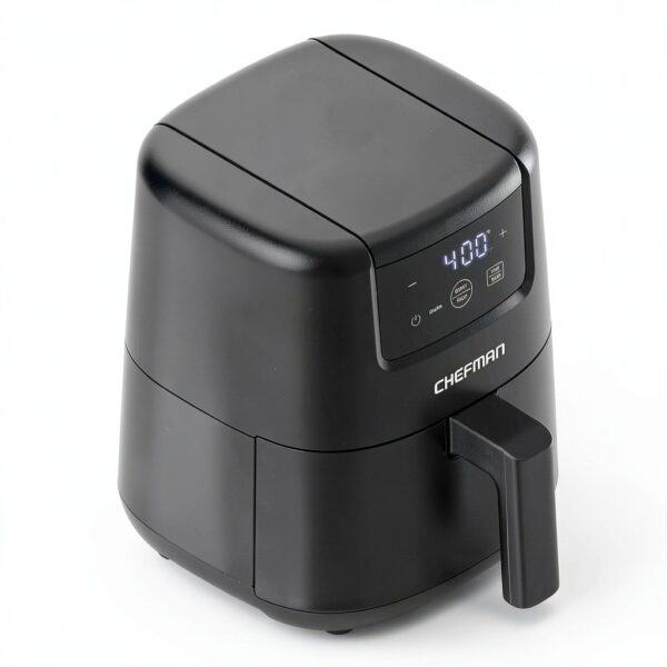 CHEFMAN 2 Qt Mini Air Fryer – Digital Space-Saving Compact Air Fryer with Nonstick and Dishwasher Safe Basket, Quick & Easy Meals in Minutes, Features Digital Timer and Shake Reminder – Black-7