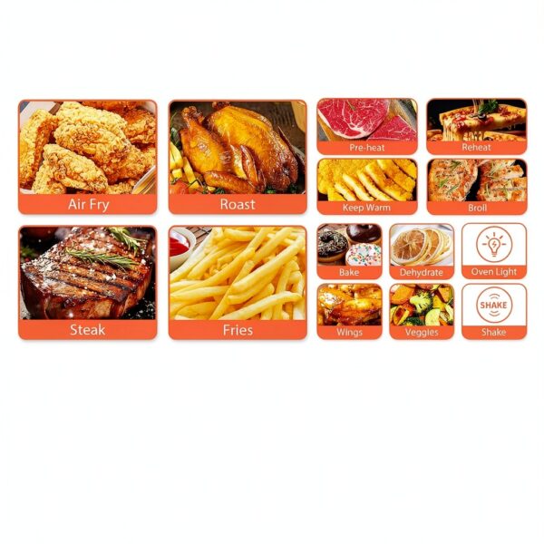 Air Fryer Beelicious 58QT 12 Function Flavor Lock Black-1