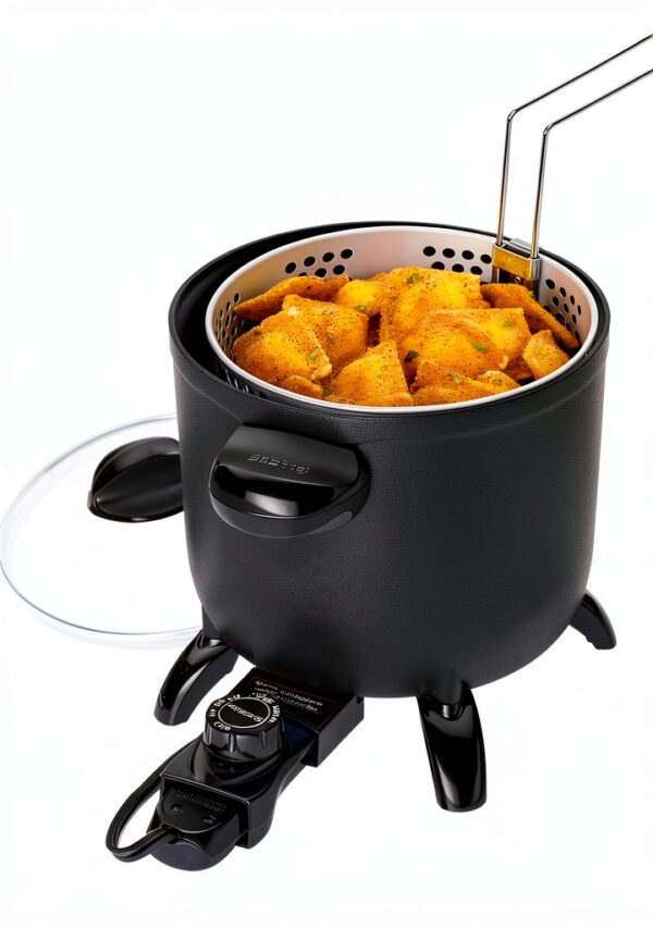 Presto Kitchen Kettle Multi-Cooker 06006 Black 5-Quart Steamer-6