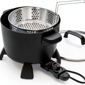 Presto 8-Quart Big Kettle Multi-Cooker Deep Fryer Black-0