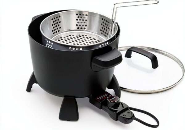 Presto 8-Quart Big Kettle Multi-Cooker Deep Fryer Black-0