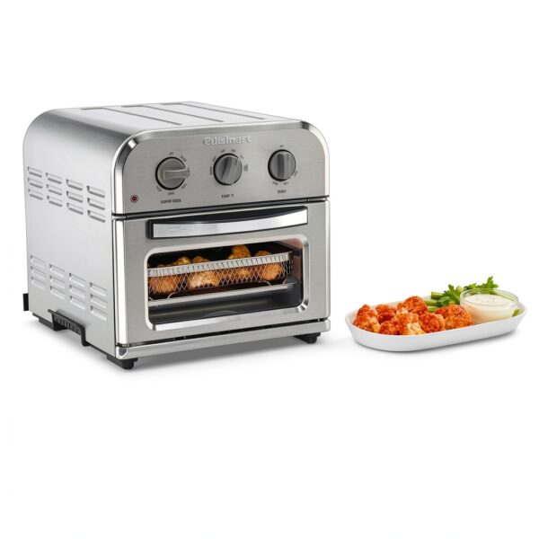 Cuisinart Compact Air Fryer Toaster Oven Stainless Steel 6-in-1 TOA-26-3