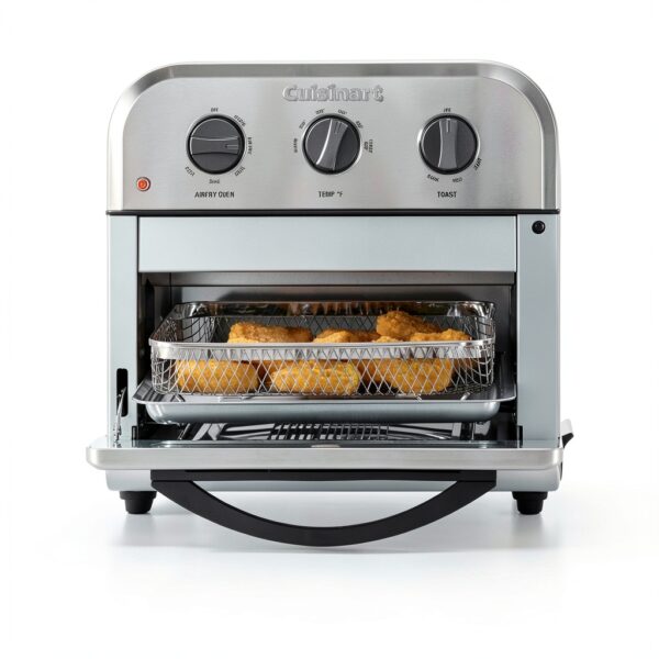 Cuisinart Compact Air Fryer Toaster Oven Stainless Steel 6-in-1 TOA-26-2