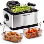 Elite Gourmet EDF-401T Electric Deep Fryer 4.5 Qt 3-Basket-0